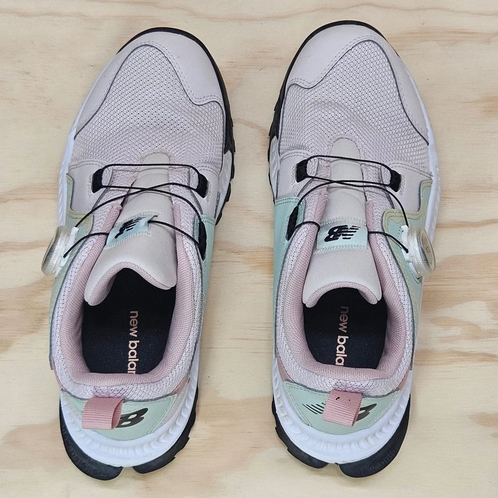 New Balance Dynasoft Trail Running Shoes Pink Green BOA Fit GTBTROP1 Womens 5.5